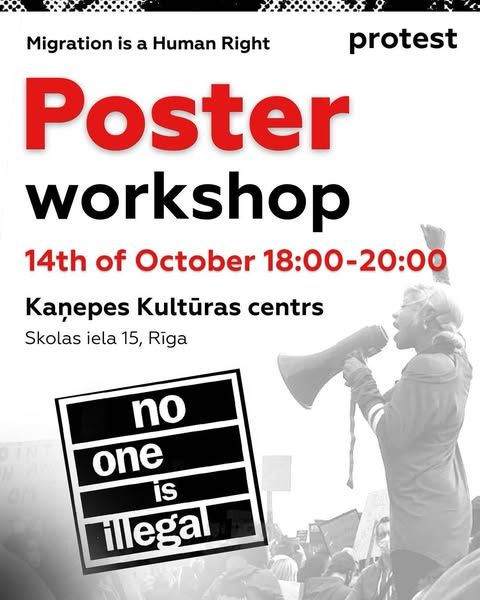 Poster workshop for protest